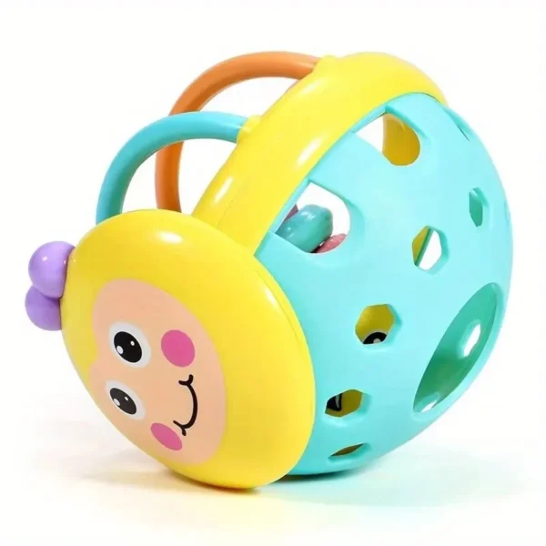 ⁦צעצוע לתינוק כדור אטלס לפתח כדור חודשים מפלסטיק פעמון בובה⁩ – תמונה ⁦5⁩