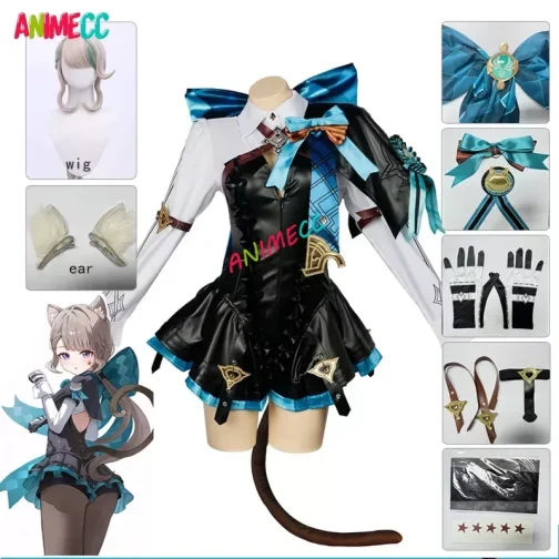 Animecc linette קוספליי תחפושת פאה פונטיין תפקיד חדש קוסם אנימה משחק בגדי נשים, ,   - AliExpress