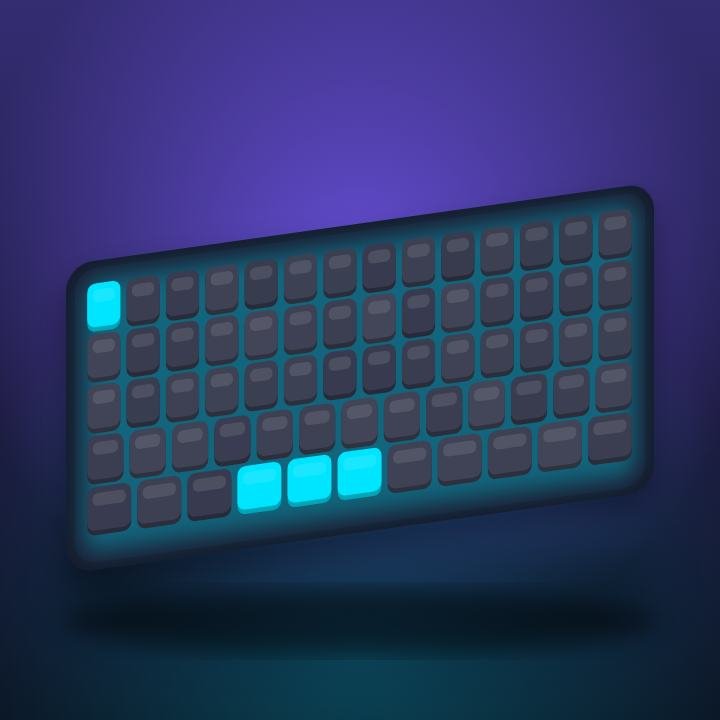 מקלדת מכנית 75% עם תאורת RGB